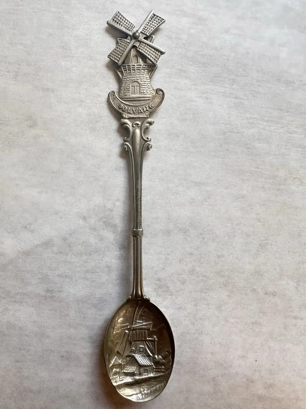 V4 Solvang Windmill Vintage Souvenir Spoon Collectible 5